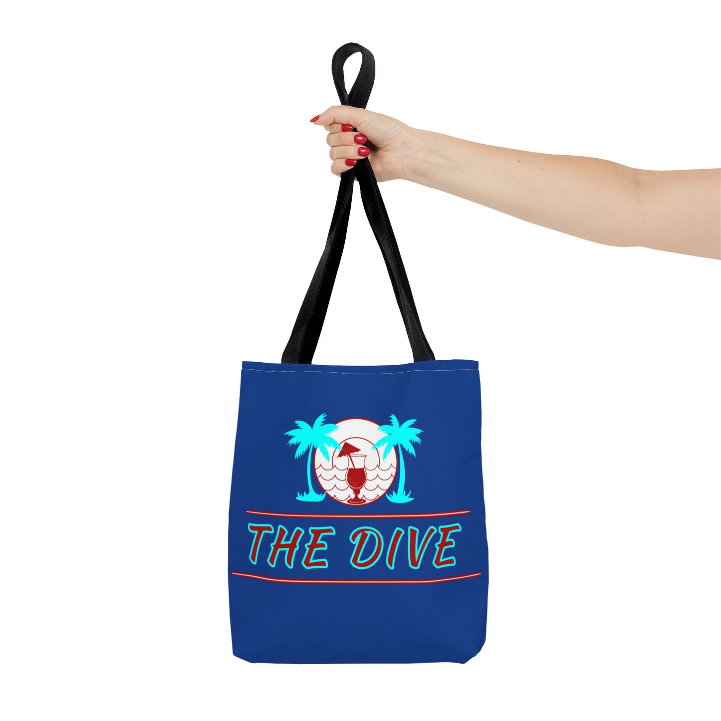 The Dive Beach Tote Bag — Retro Palm Tree Summer AOP Tote